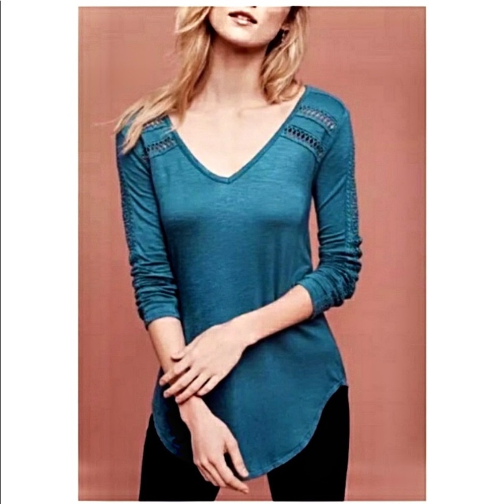 Anthropologie Deletta Long-Sleeve Tee